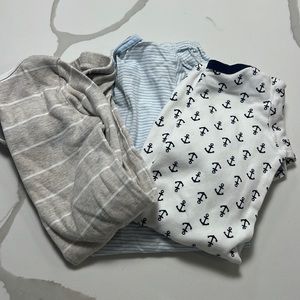 Set of 3 - 0-6 month sleeping gown